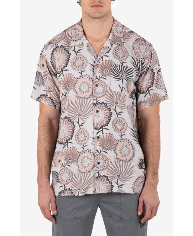 Hurley Mens Linen Rincon Camp Short Sleeves Shirt Product Image