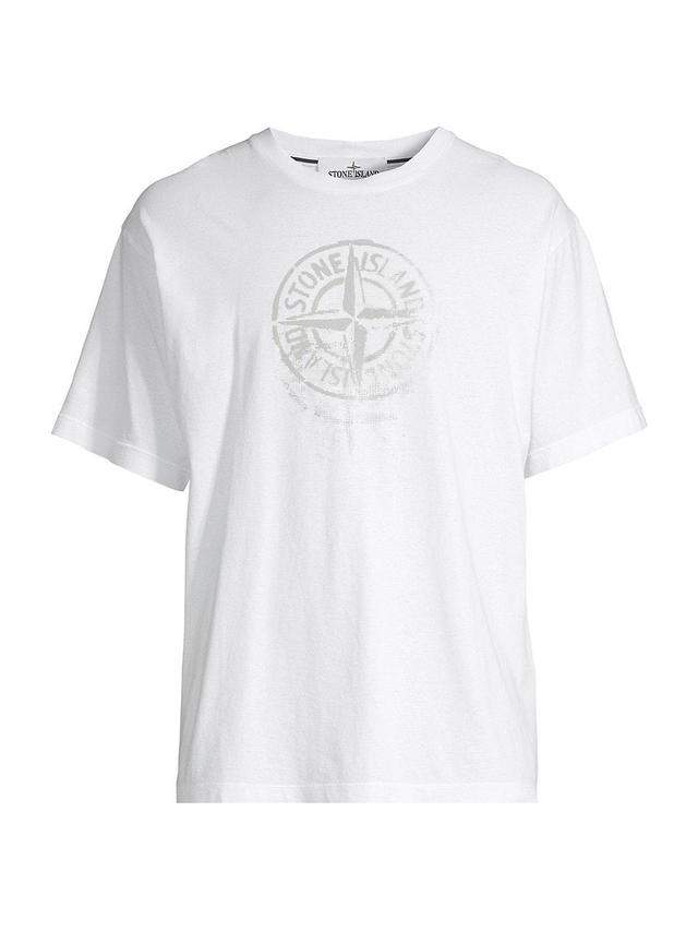 Mens Reflective Compass Cotton T-Shirt Product Image