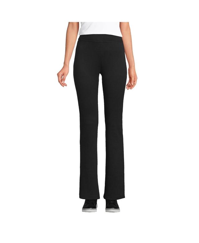 Womens Tall Lands End High Rise Serious Sweats Fleece Lined Bootcut Pants Product Image