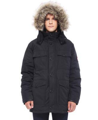 Men's Parka Jacket with Detachable Trim Product Image