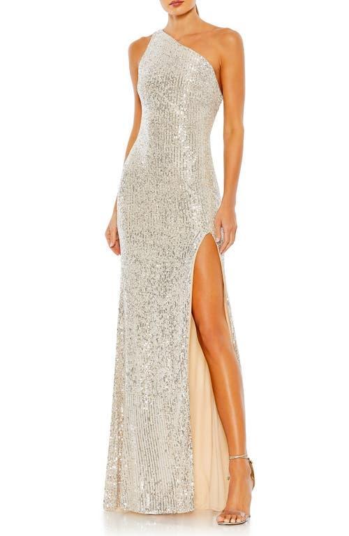 Womens Ieena One Sequined One-Shoulder Gown Product Image