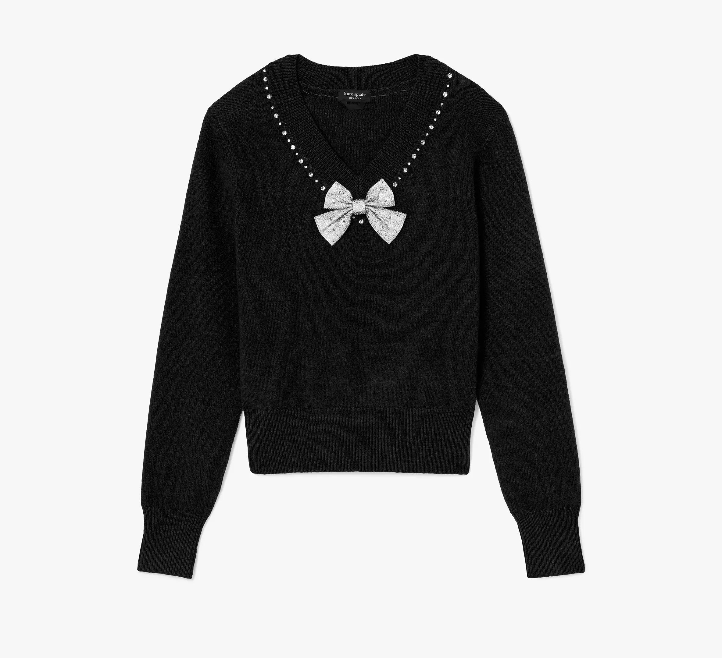 Embellished V-neck Sweater Product Image