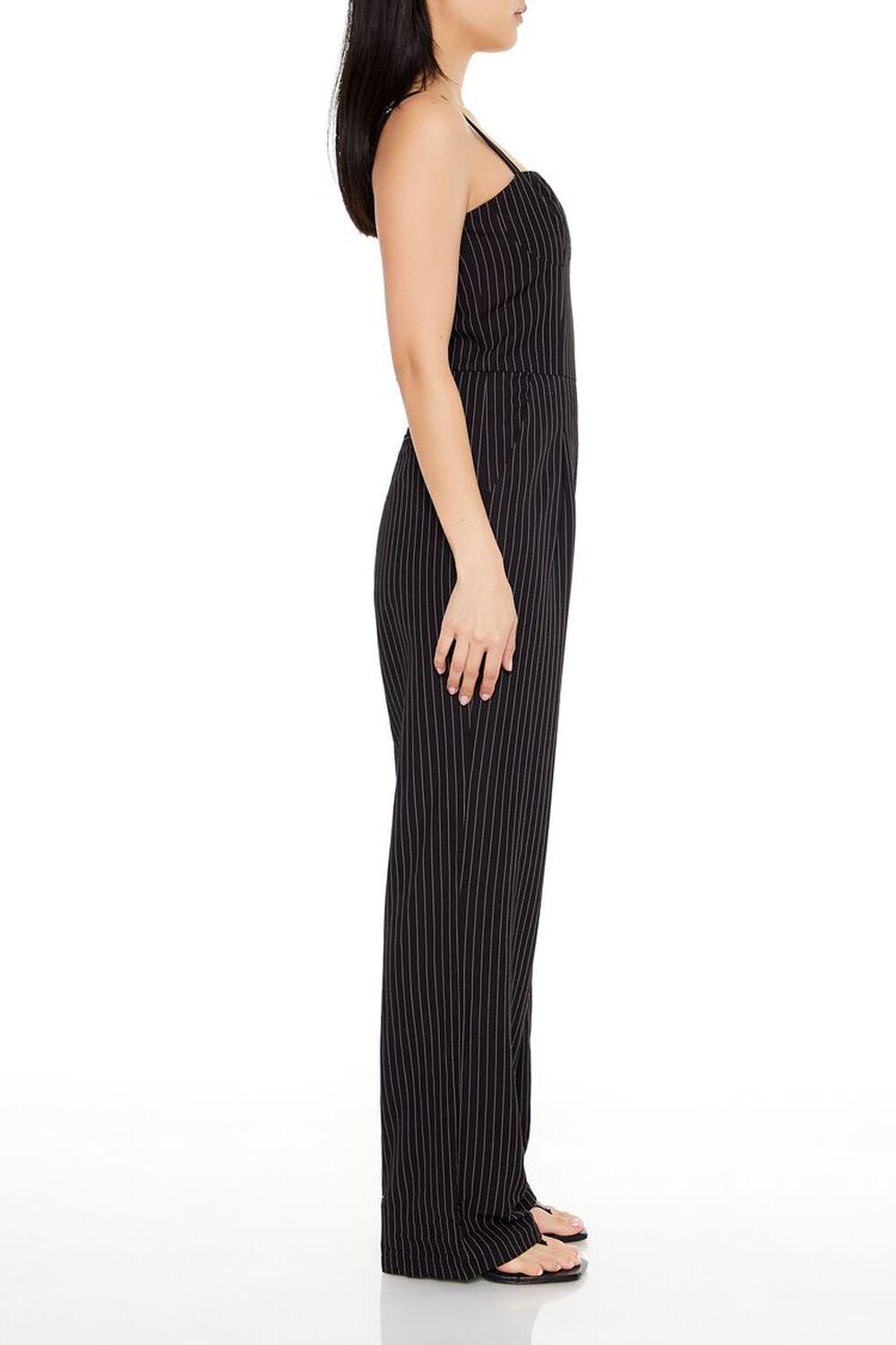 Pinstriped Sweetheart Jumpsuit | Forever 21 Product Image