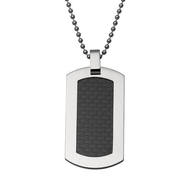 Titanium and Carbon Fiber Dog Tag - Men, Mens Grey Product Image