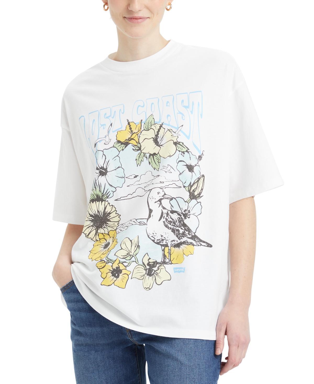 Women's Cotton Graphic-Print Short Stack Tee Product Image