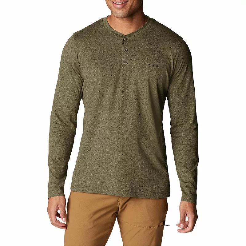 Mens Columbia Thistletown Hills Henley Top City Gray Grey Product Image