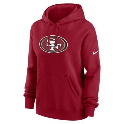 Nike Womens Red Kansas City Chiefs Club Fleece Pullover Hoodie Product Image