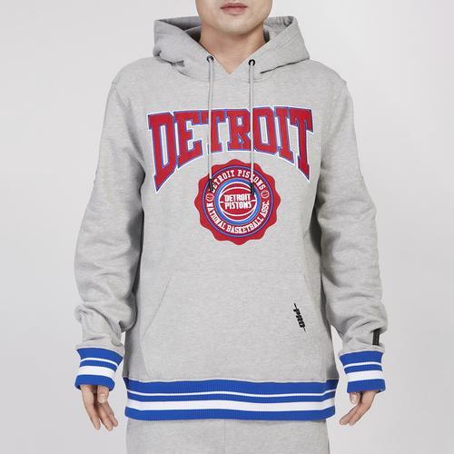 Pro Standard Mens Pro Standard Pistons Crest Emblem Fleece P/O Hoodie - Mens Product Image