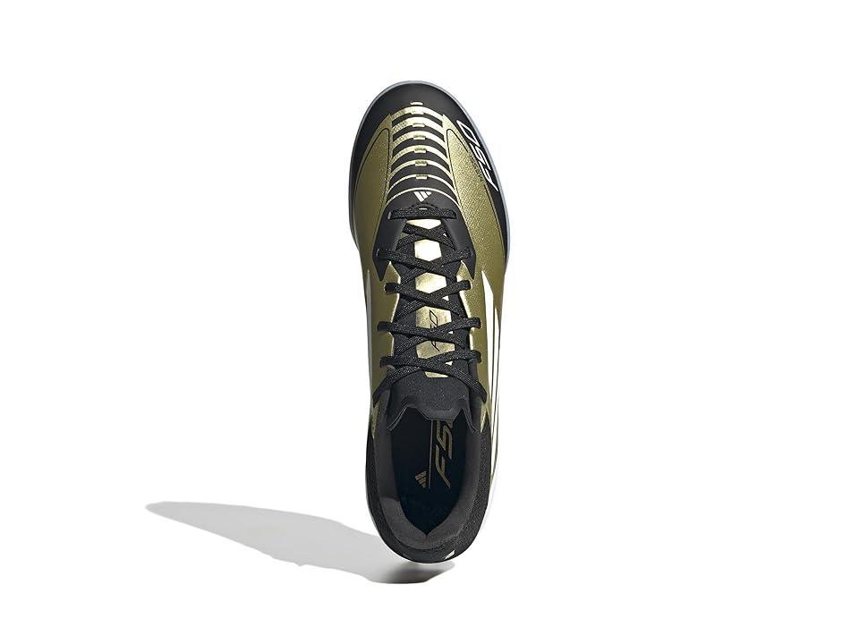 adidas F50 League Turf Messi (Gold Metallic/White Men's Soccer Shoes Product Image