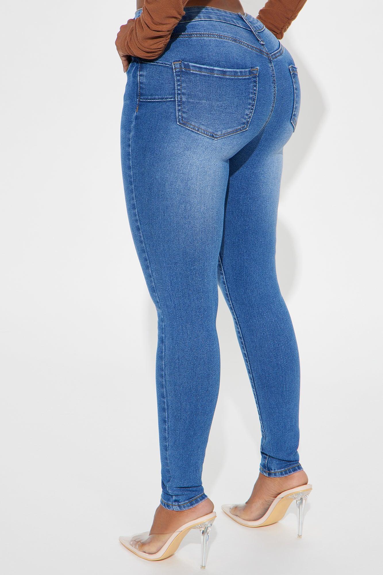 For The Best Stretch Booty Lifting Jeans - Medium Wash Product Image