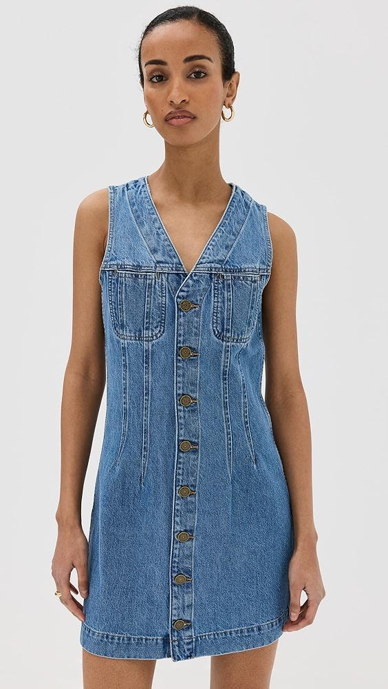 FRAME Sleeveless Trucker Pocket Dress | Shopbop Product Image