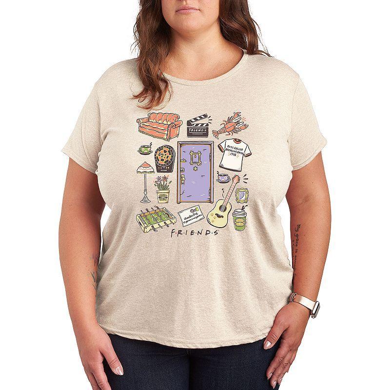 Plus Friends Collage Graphic Tee, Womens Product Image