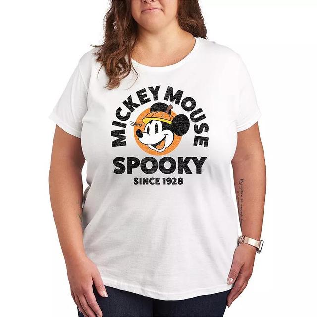 Disneys Mickey Mouse Plus Size Spooky Since 1928 Graphic Tee, Womens Product Image