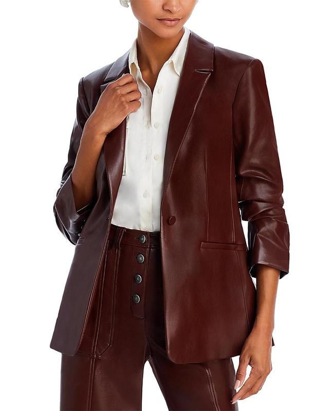 Cinq a Sept Kylie Faux Leather Blazer Product Image