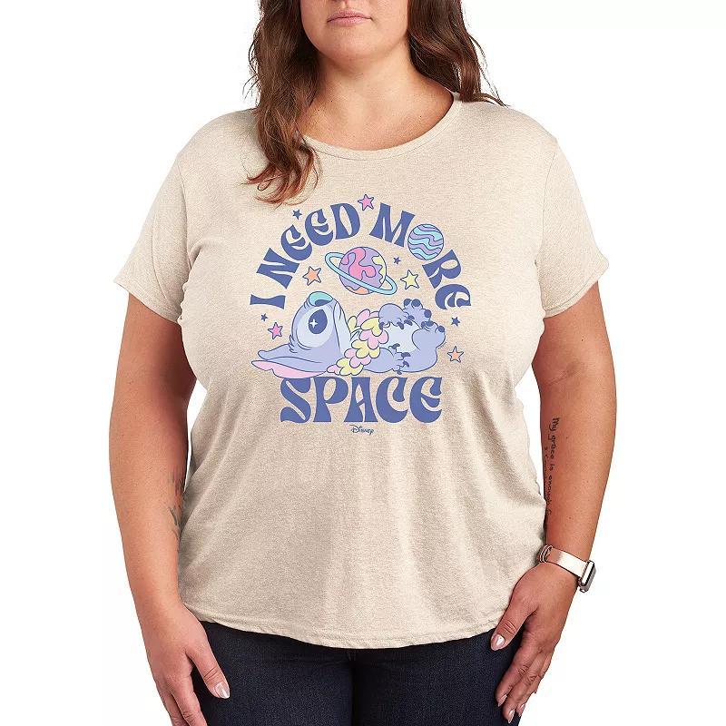 Disneys Lilo & Stitch Plus Need More Space Graphic Tee, Womens Product Image