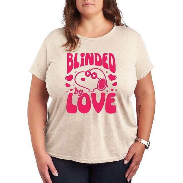 Plus Peanuts Cool Joe Blinded By Love Graphic Tee, Womens Product Image