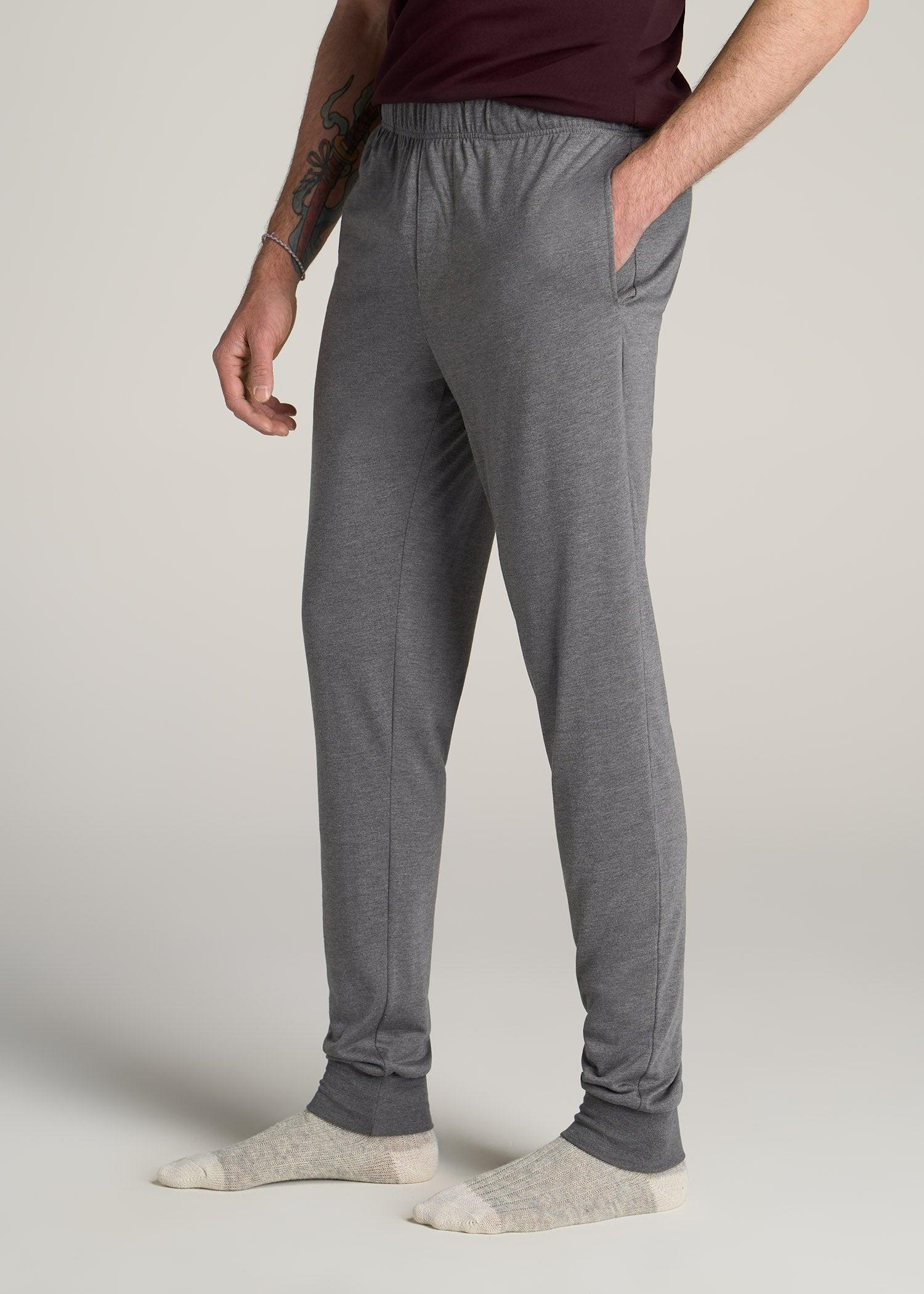 Lounge Pant Joggers for Tall Men in Charcoal Male Product Image