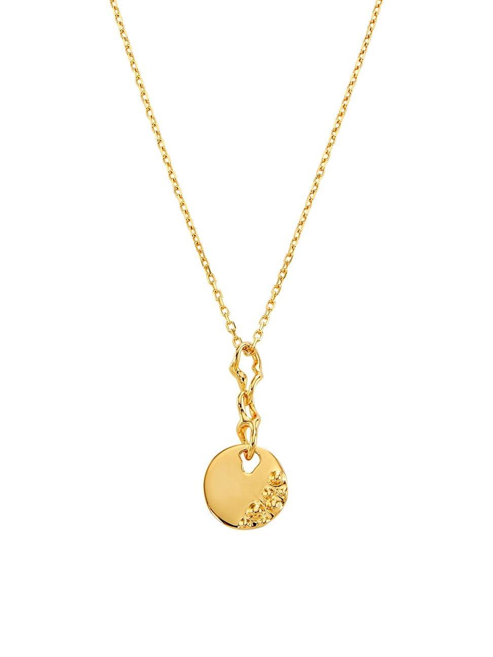 Womens Blues 18K-Gold-Plated Pendant Necklace Product Image