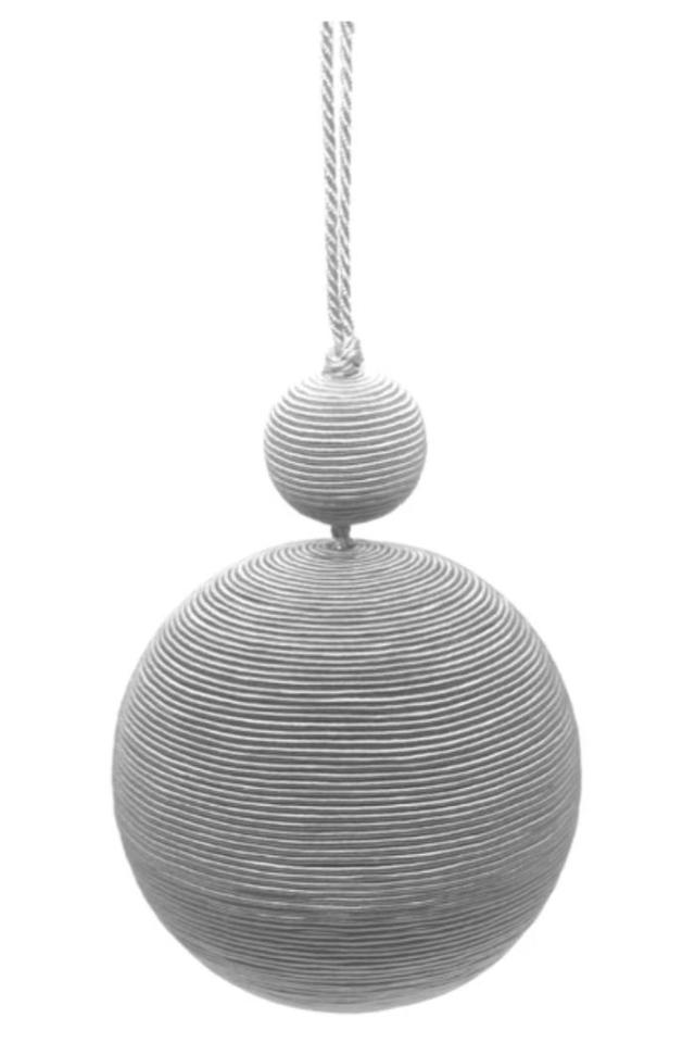 TWO TIER BAUBLE-SILVER Product Image