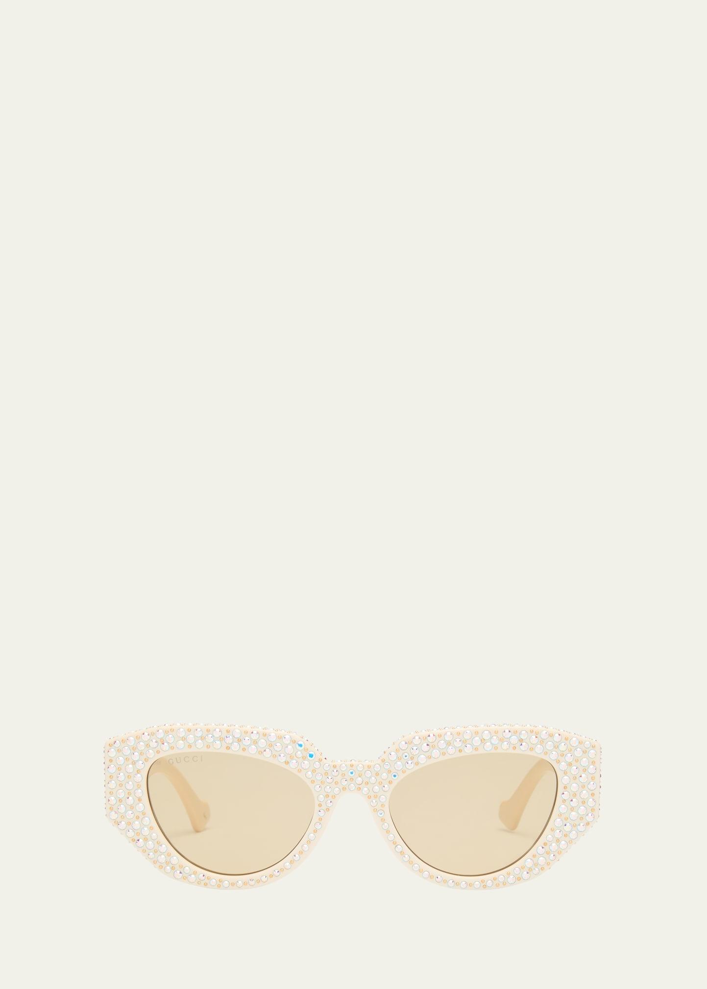 Gucci Geometrical Directional Sunglasses Cream.. Product Image