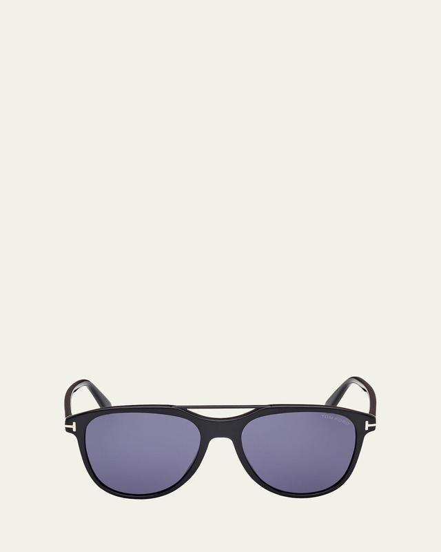 Men's Damian-02 Acetate Oval Sunglasses Product Image