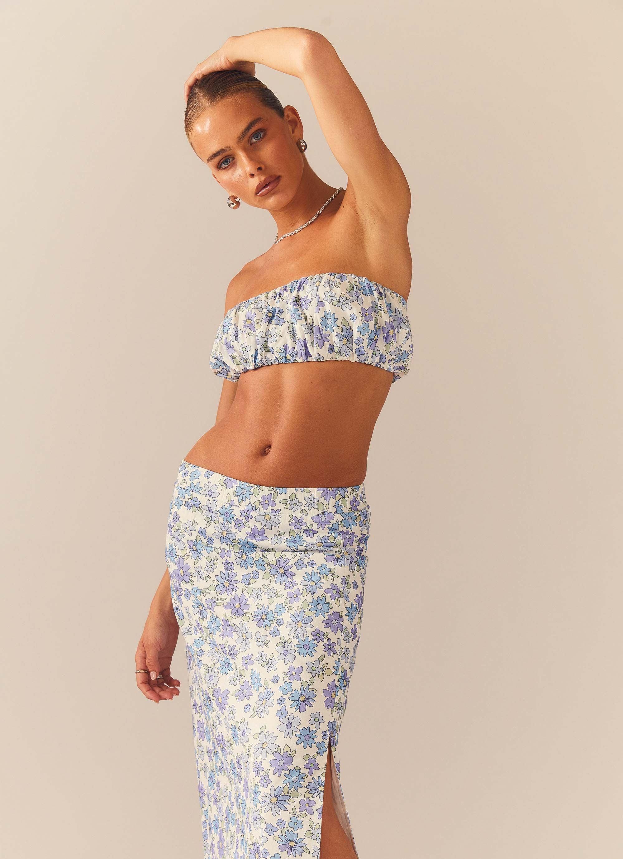 Countryside Picnic Bandeau Top - Daisy Chain Product Image