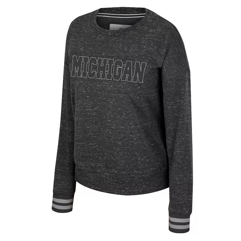 Womens Michigan Wolverines Crewneck Long Sleeve Tee Product Image