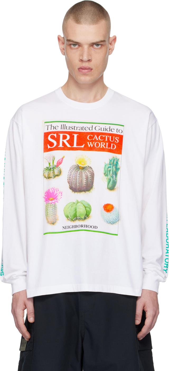 White 'SRL' LS-3 T-shirt Product Image