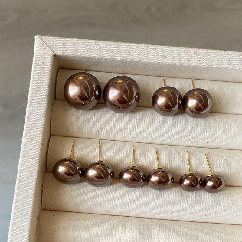 Faux Pearl Alloy Stud Earring (Various Designs) Product Image