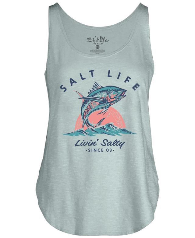 Salt Life Womens Epic Tuna Scoop-Neck Tank Top Product Image