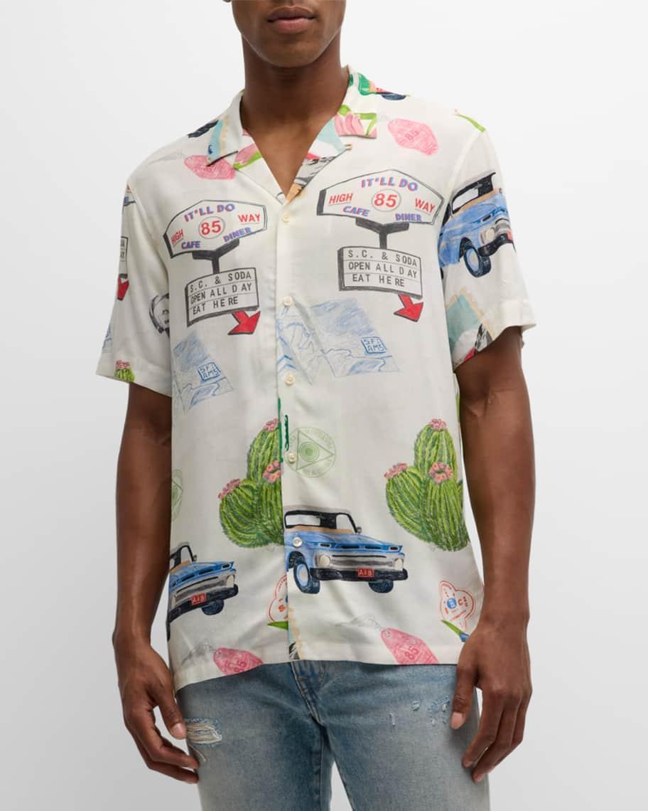 Men's Printed Camp Shirt Product Image