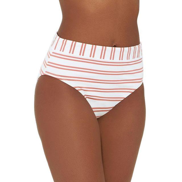 Womens Freshwater Banded High-Waist Swim Bottoms Product Image