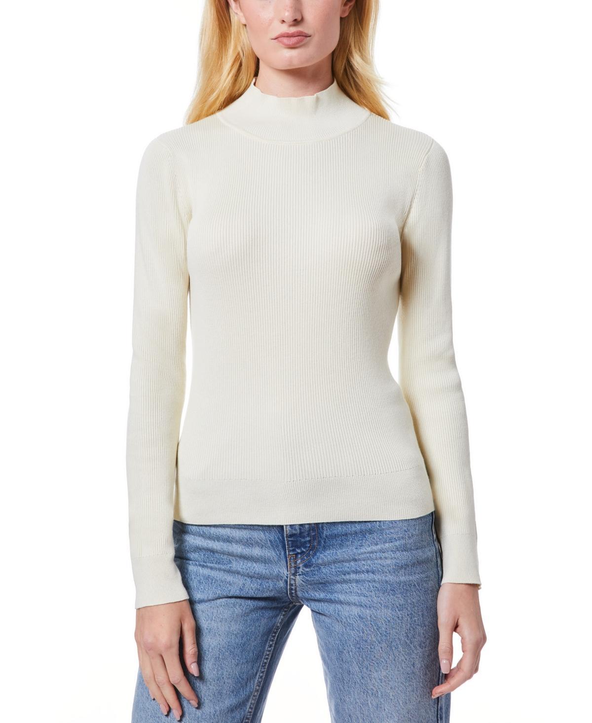 Melissa Paige Womens Ribbed Mock-Neck Sweater, Regular & Petites Product Image