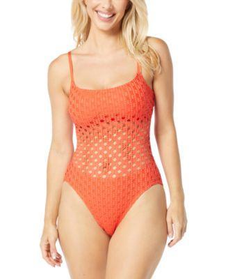 Women's Crochet One-Piece Swimsuit Product Image