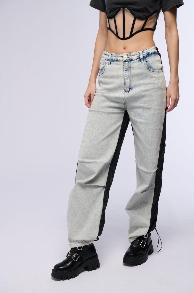 LIGHTS GO DOWN DENIM AND NYLON PANT Product Image