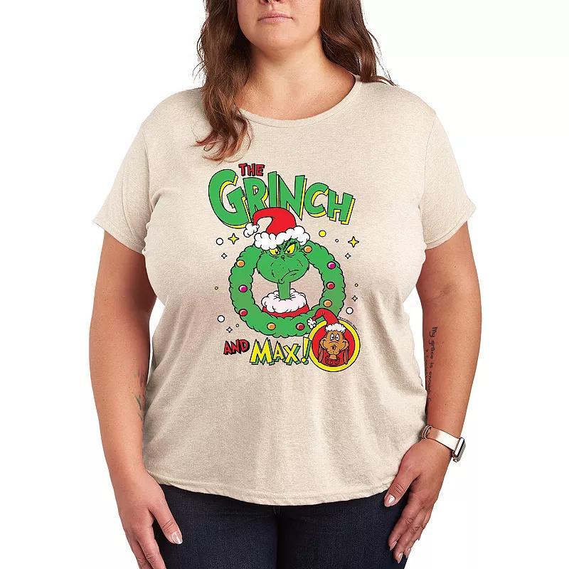 Plus Size Dr. Seuss The Grinch & Max Graphic Tee, Womens Product Image