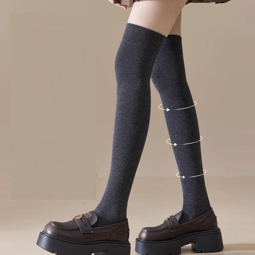 Plain Over-The-Knee Socks Product Image