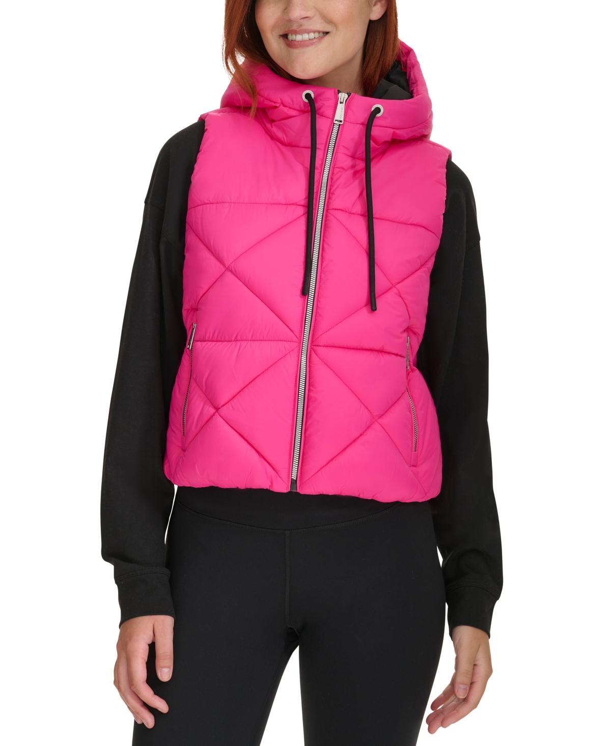 Calvin Klein Womens Quilted Hooded Vest Product Image