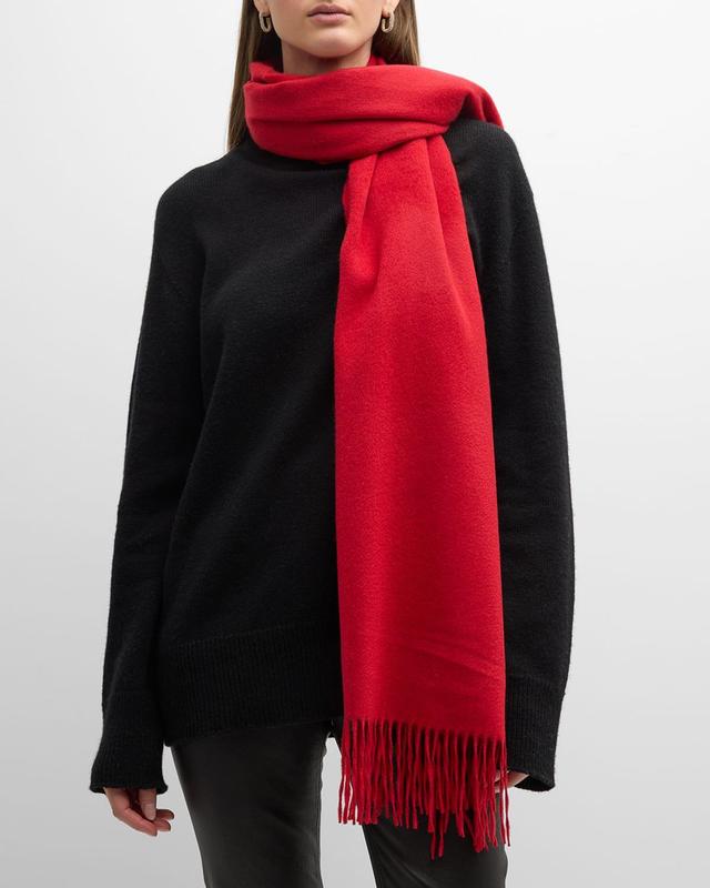 Womens Fringed Cashmere Wrap Product Image