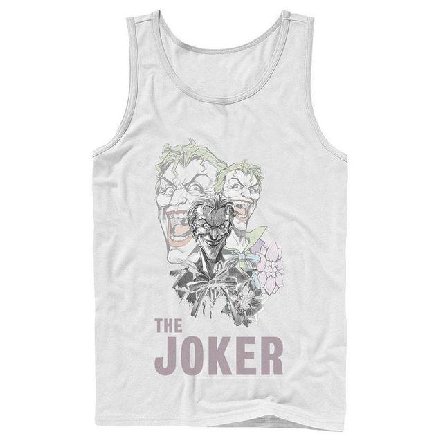 Mens DC Comics The Joker Collage Tank Top Grey Product Image