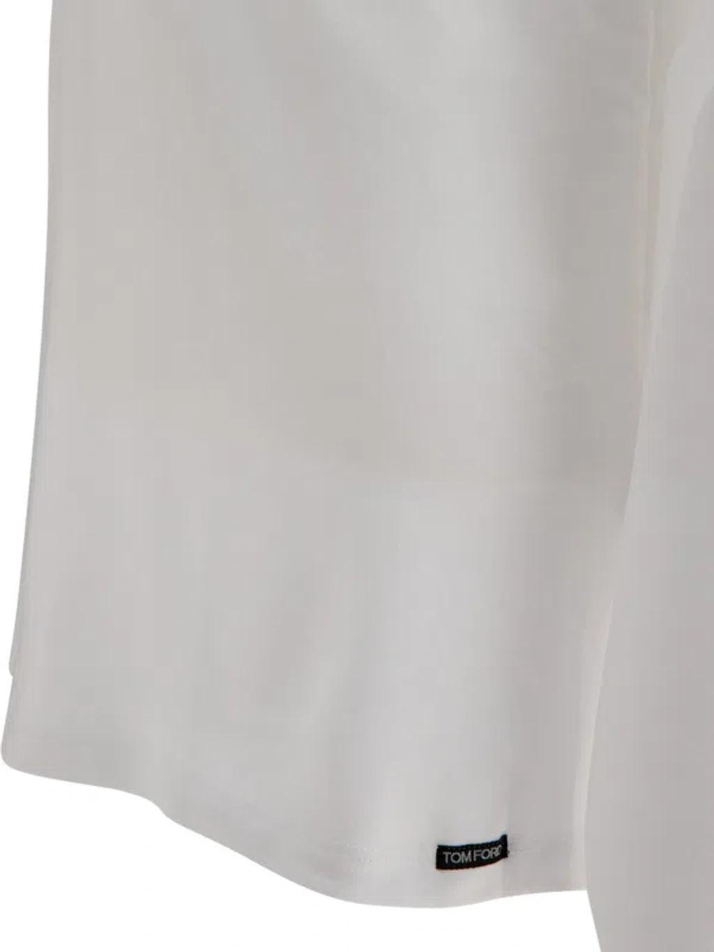 TOM FORD Henley T Shirt In White Product Image