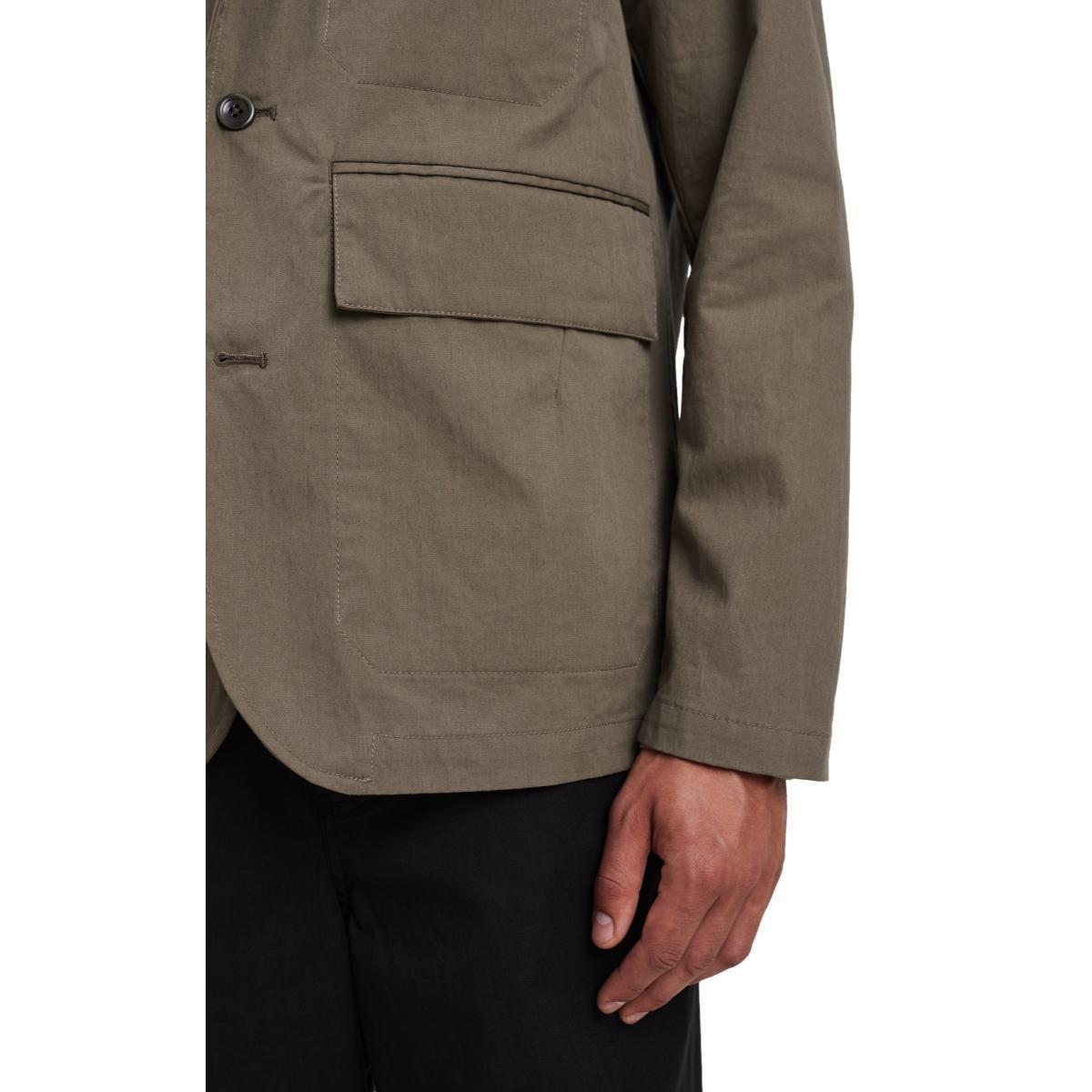 Nilas Fine Broken Twill Work Jacket Sediment Green Product Image