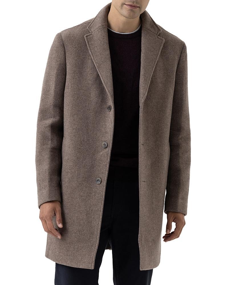 Rodd & Gunn Lodestone Wool Blend Overcoat in Barley at Nordstrom, Size Large Product Image