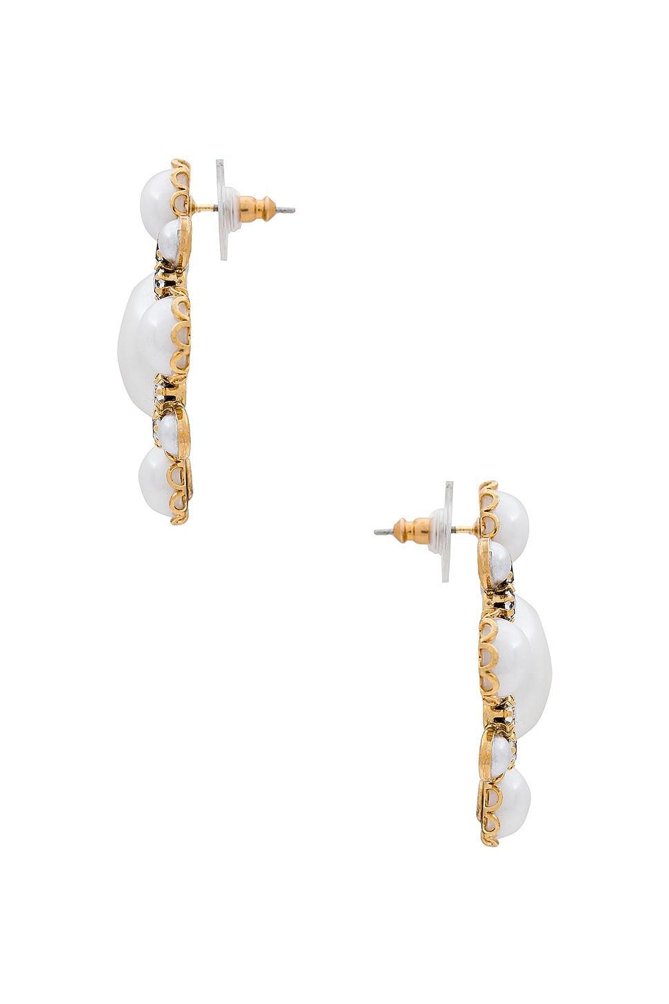 Jennifer Behr Jubilee Earrings in Metallic Gold. Product Image