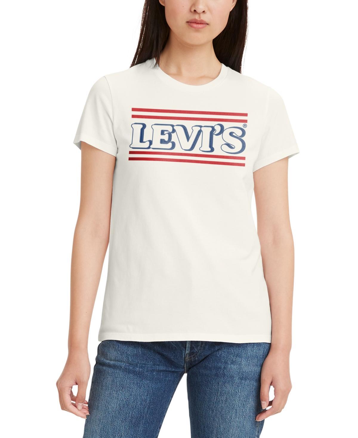 Levis Womens Perfect Graphic Logo Cotton T-shirt Product Image