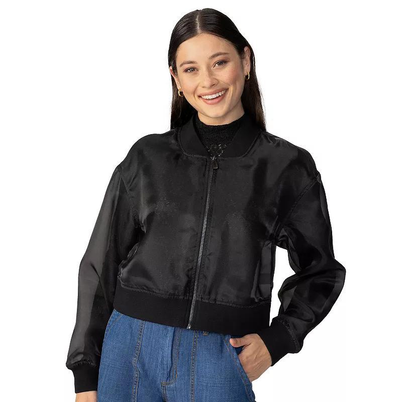 Womens Modern Supply by Sanctuary Organza Bomber Jacket Product Image