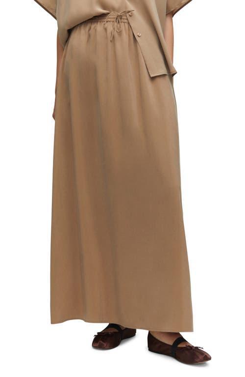 MANGO Drawstring Maxi Skirt Product Image