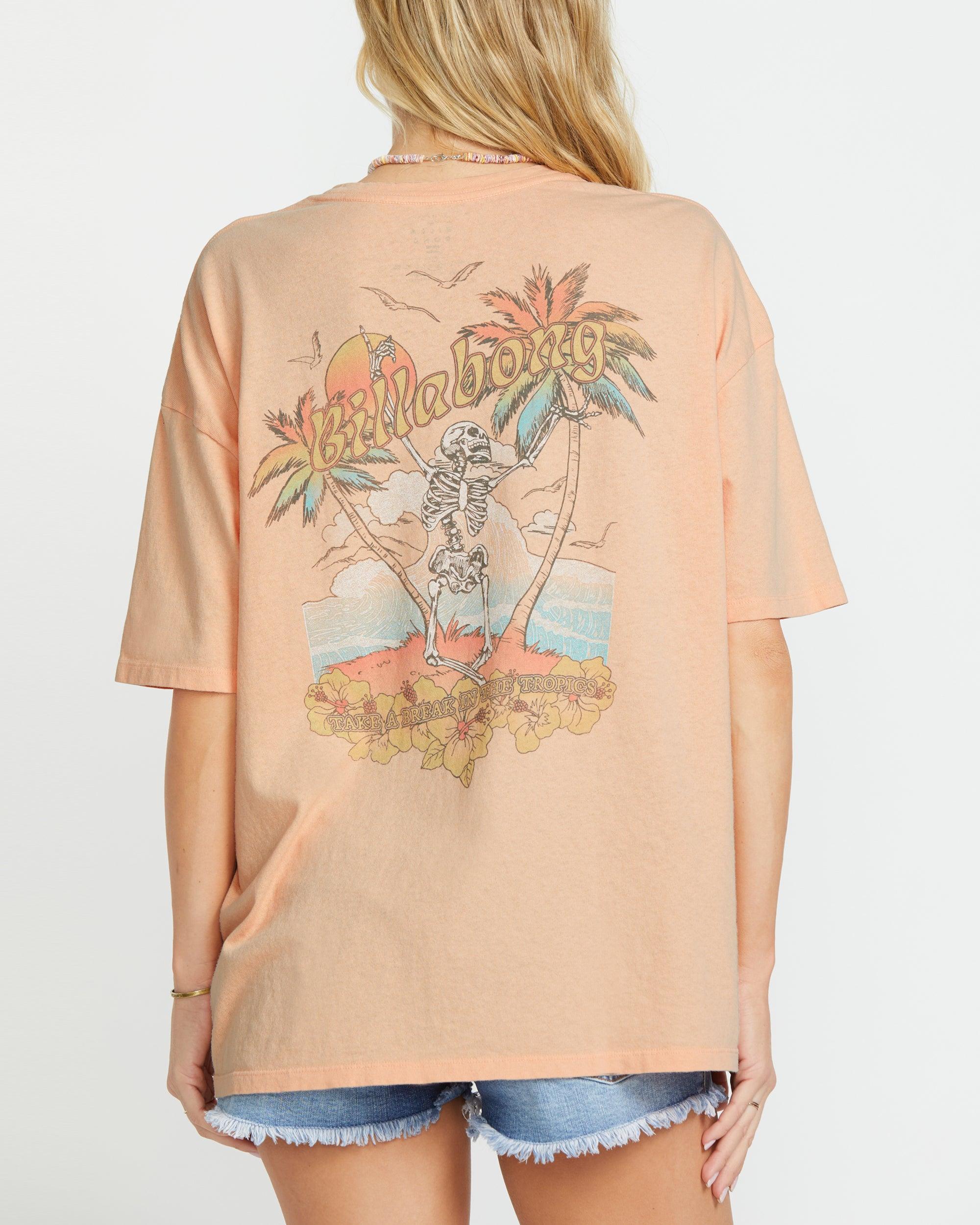 Take A Break Short Sleeve Tee - Soft Peach Female Product Image