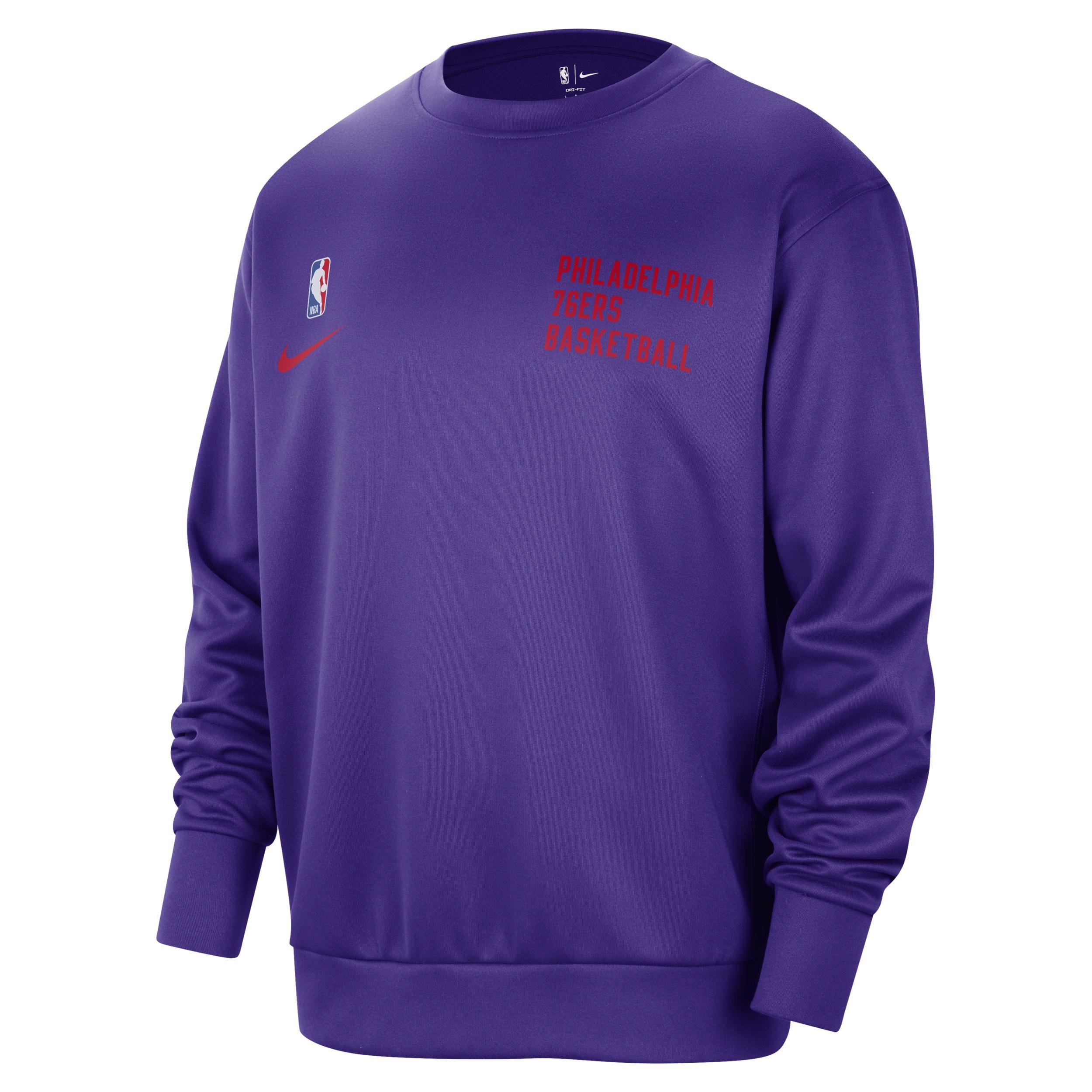 Philadelphia 76ers Spotlight Nike Men's Dri-FIT NBA Crew-Neck Sweatshirt  Product Image