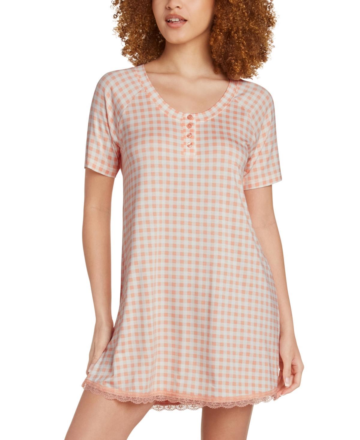 Honeydew Womens Lovely Morning Gingham Sleepshirt Product Image